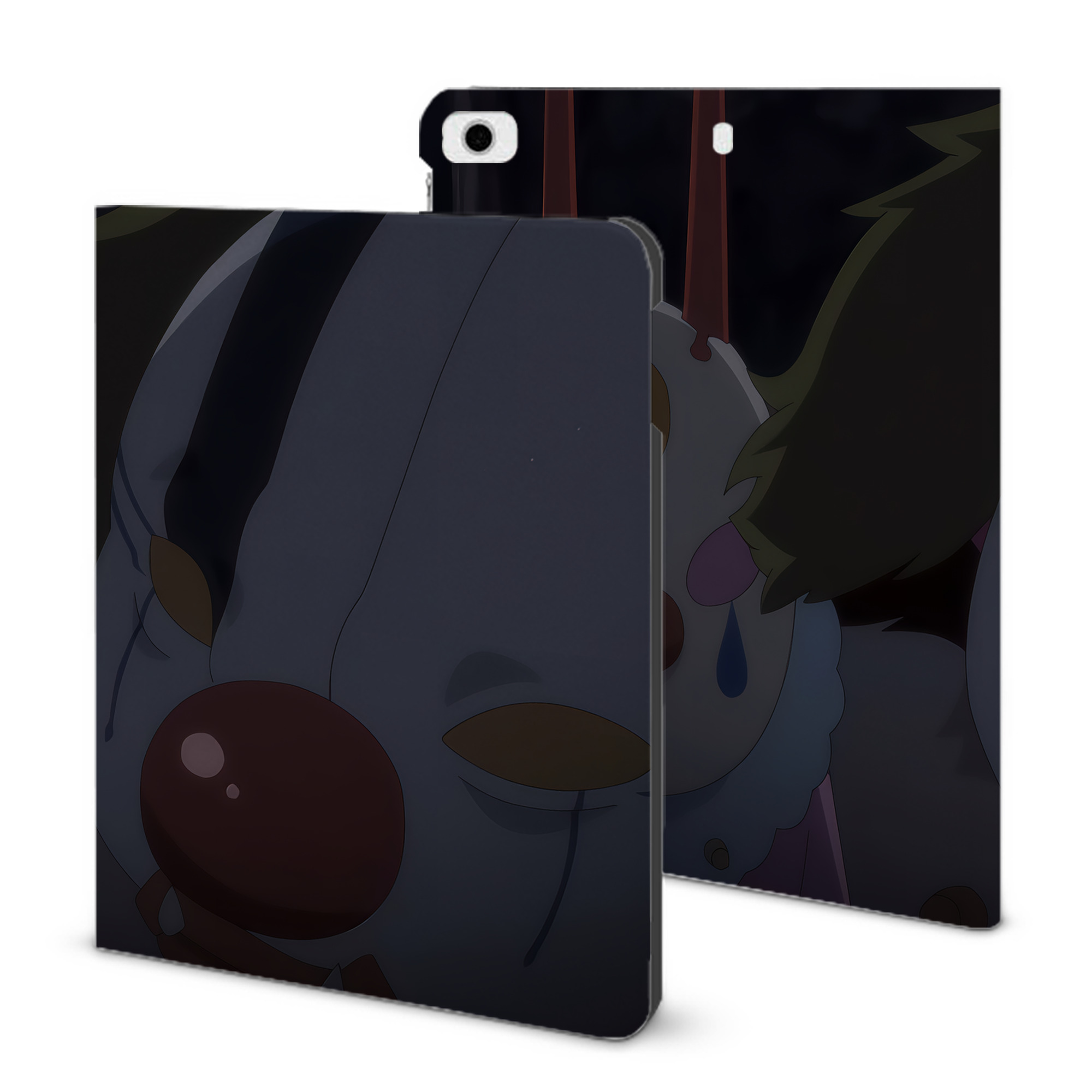 （画像用） 転スラ Regarding Reincarnated to Slime IPad ケース ブック型 PUレザー TPU 耐衝撃 軽量 薄型 ペン収納なし 全面保護 IPad 各モデル対応